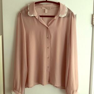 FOREVER 21 - Sheer blush blouse